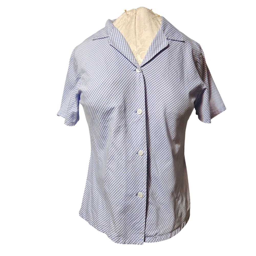 Valerie Stevens Gingham Button Down